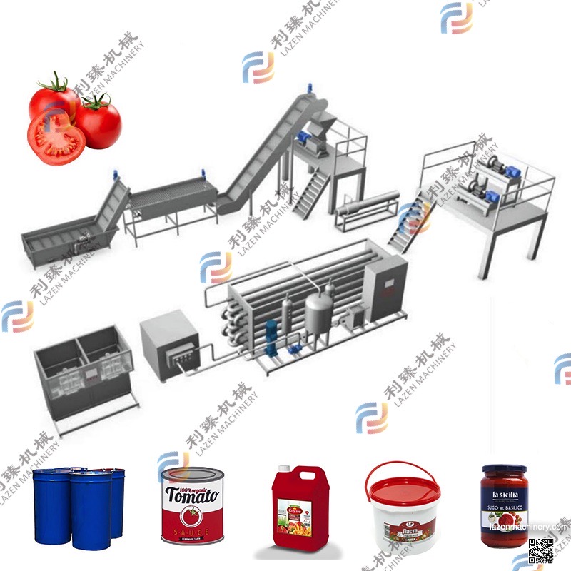 Tomato sauce/paste production line