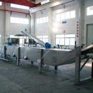 Water immersion pasteurization tunnel