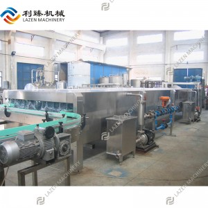 Water spray pasteurizer and cooling