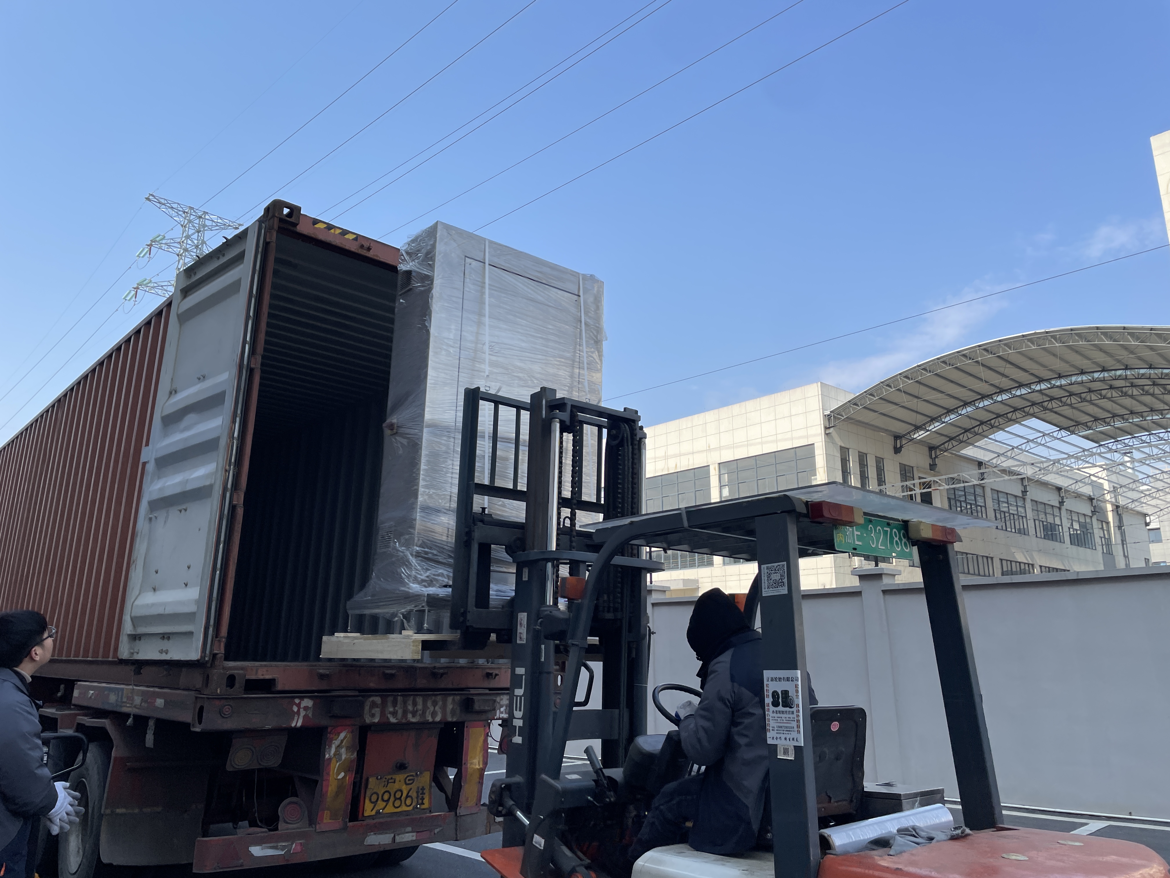 The second day of delivery of the canned french beans production line project