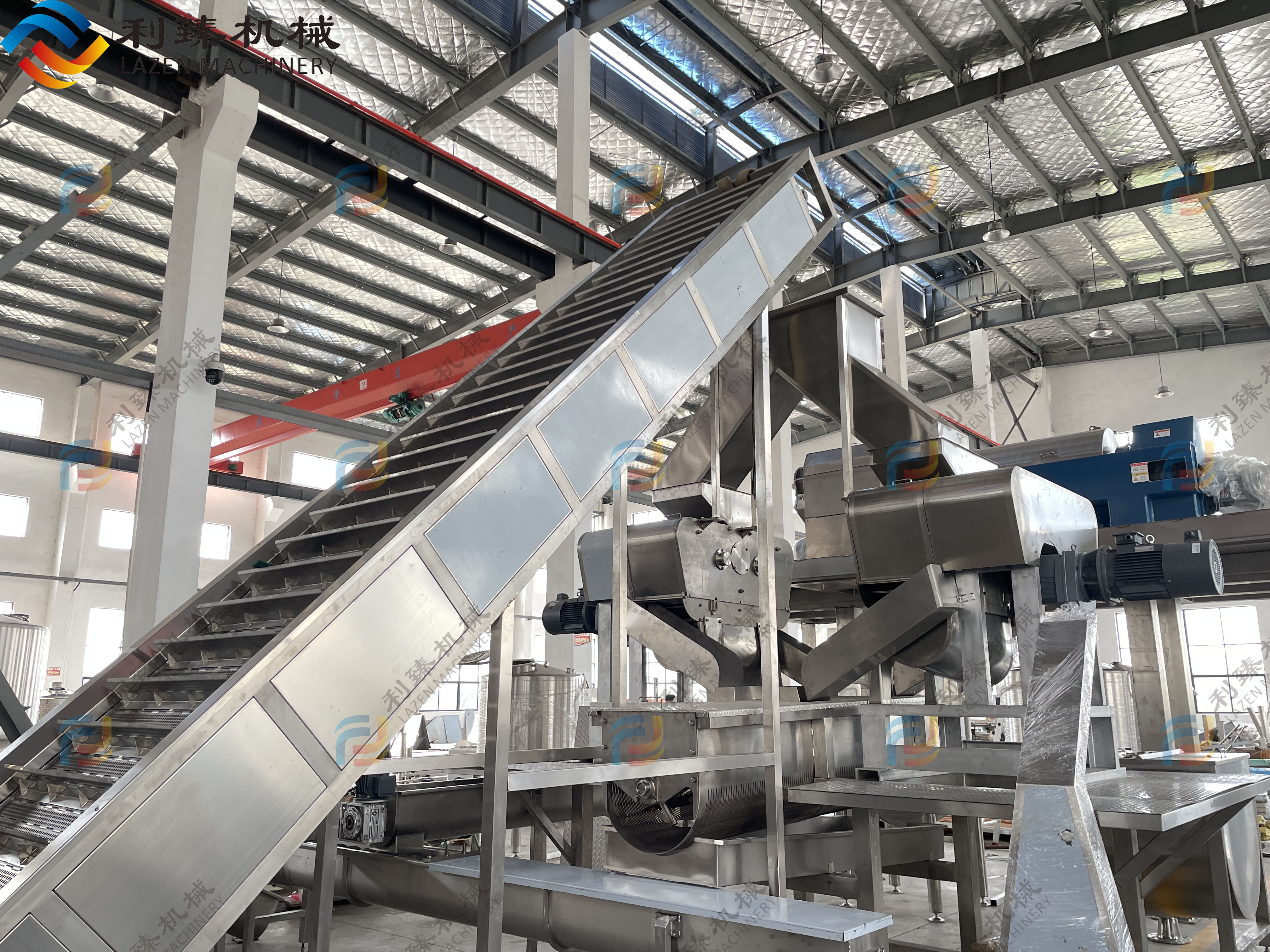 The concentrated Citrus juice production line being produced in the factory