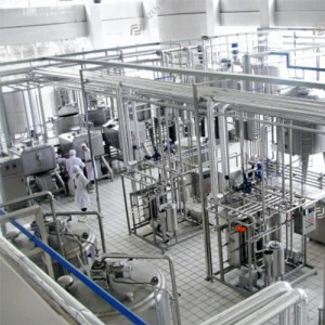 Pasteurized milk processing line