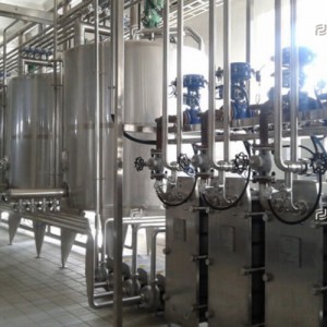 Pasteurized milk processing line